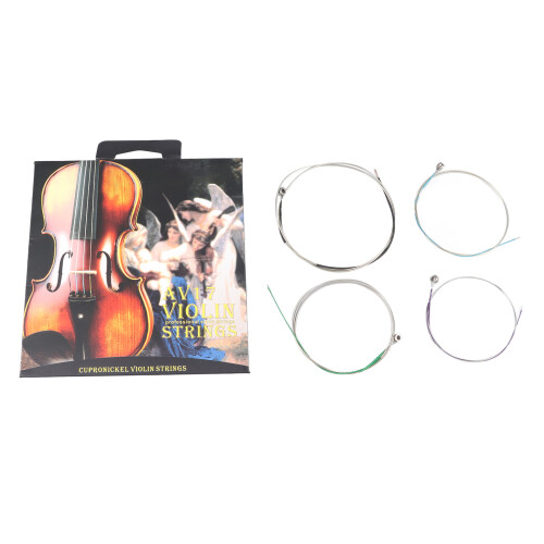4Pcs Violin String Steel Wire G D A E Clear Full Voice Professional Violin String Set for Replacement 1