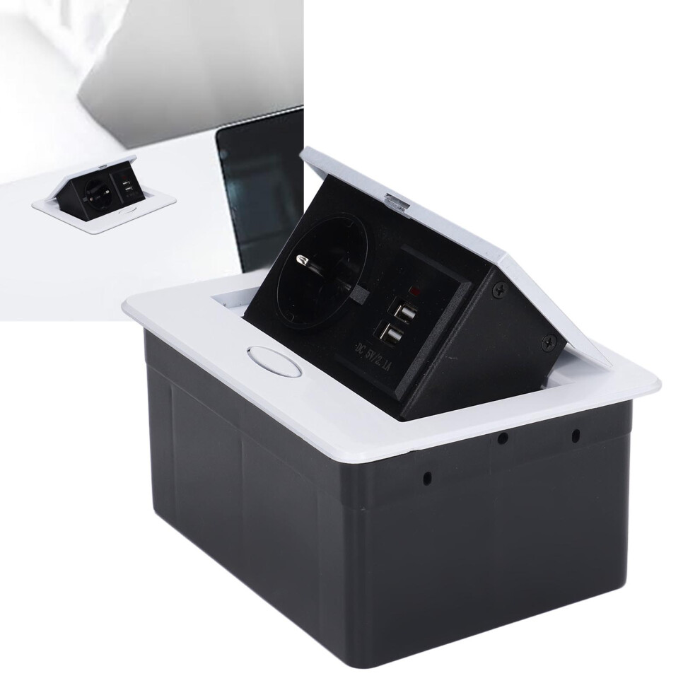 2500W Embedded Desktop Socket 2Pin 2 Usb Waterproof Concealed Up Socket Outlet 16A 4151315176846