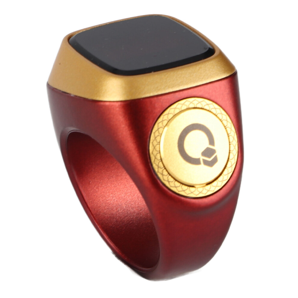 Smart Counter Ring With 0.49In Screen Support App 20Mm Cnc Button Portable Intelligent Counting Finger Ring Brown 8401315177081