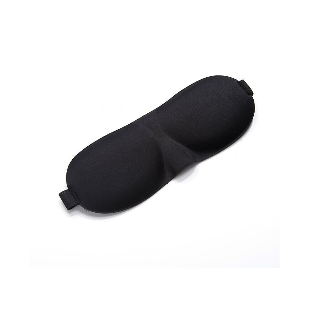 (Bleu) Masque pour les yeux 3D Luxe Noir Réutilisable Relaxant Nuit Voyage Sommeil Sommeil Occultant