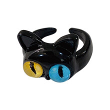 Cartoon Ring Cute Adorable Pattern Finger Ring Alloy Finger Decoration for Boys Girls Type F