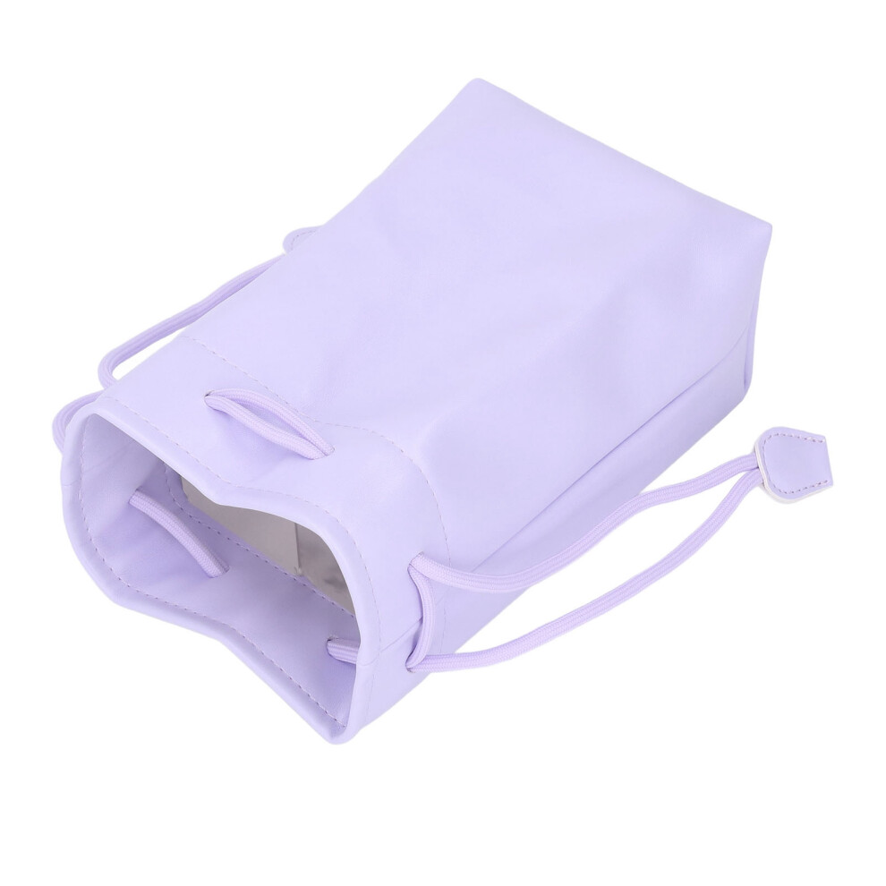 Pu Leather Drawstring Pouch Bag Portable Waterproof Universal Instant Camera Film Printer Storage Organizer Purple 9451315180900