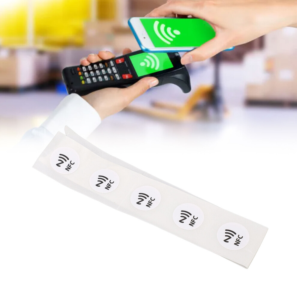 30Pcs Nfc Tags Pvc Waterproof 504 Bytes Programmable Nfc Stickers For Tagmo Phone White 8231315182408