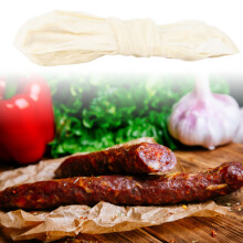 Drying Sausage Casing 8M 2 Layered Edible Dried Natural Sheep Casing Tube for Home DIY Sausage Making 22mm
