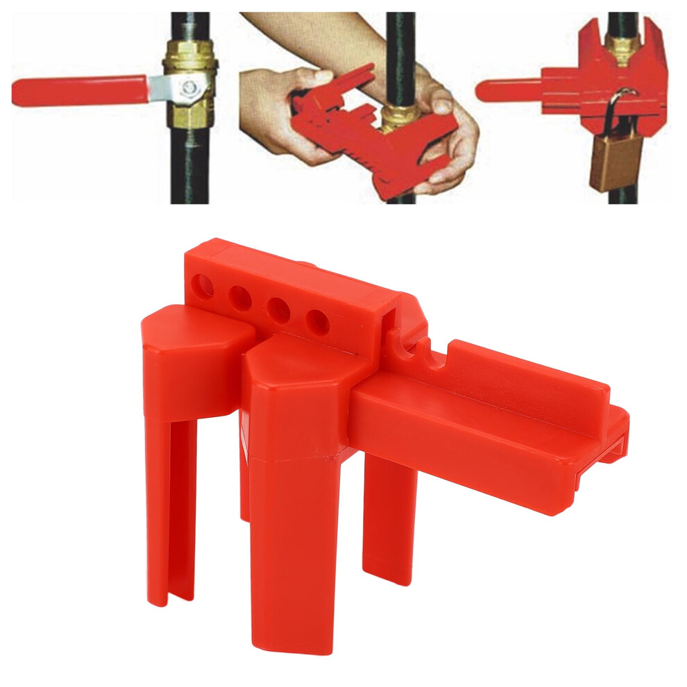 Ball Valve Lockout Device Adjustable Pipe Safety Lock Shutdown Maintenance Industrial Accessories 4641315182539
