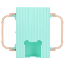 Milk Box Flipping Holder Portable Squeeze Proof Reusable Food Pouch Holder for Children Baby Green