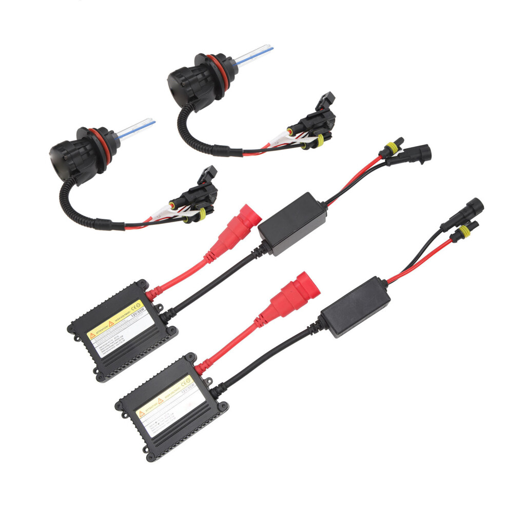 Dc12v 55W Hid Xenon Bulb Kit Super Bright High Low Beam 5500Lm Xenon Bulb Conversion Bundle For 9007 Interface Car Headlight 8000K 4191315185752