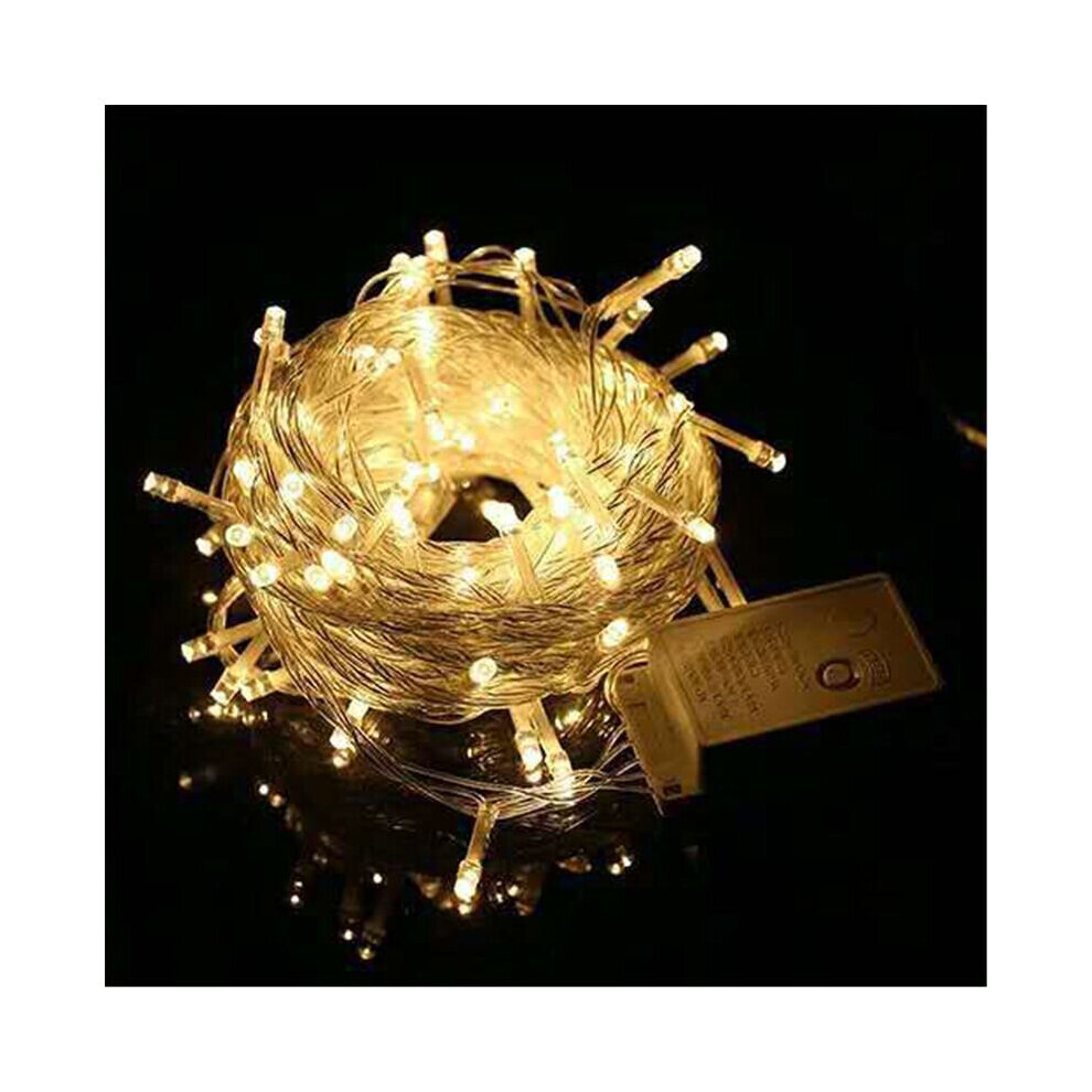 Guirlande lumineuse de 10 m, 100 LED, pour sapin de Noël, fête, mariage, UE