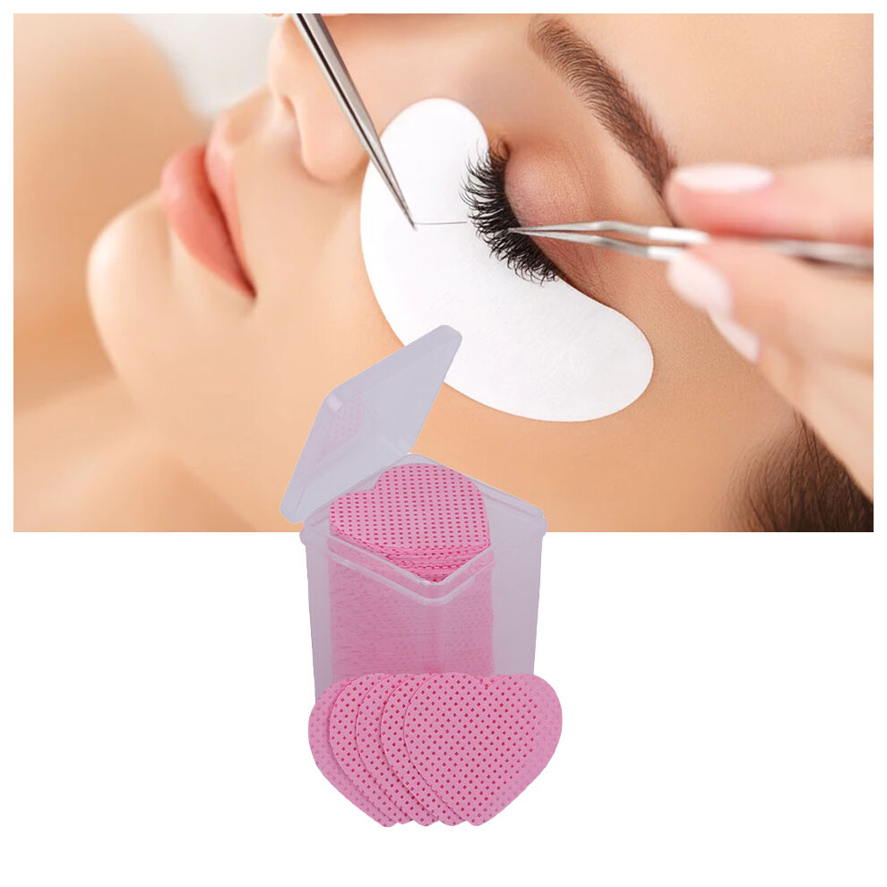 Pink 200Pcs Lint Free Nail Wipes Soft Nail Polish Remover Pad Eyelash Extension Glue Cleaning Pad