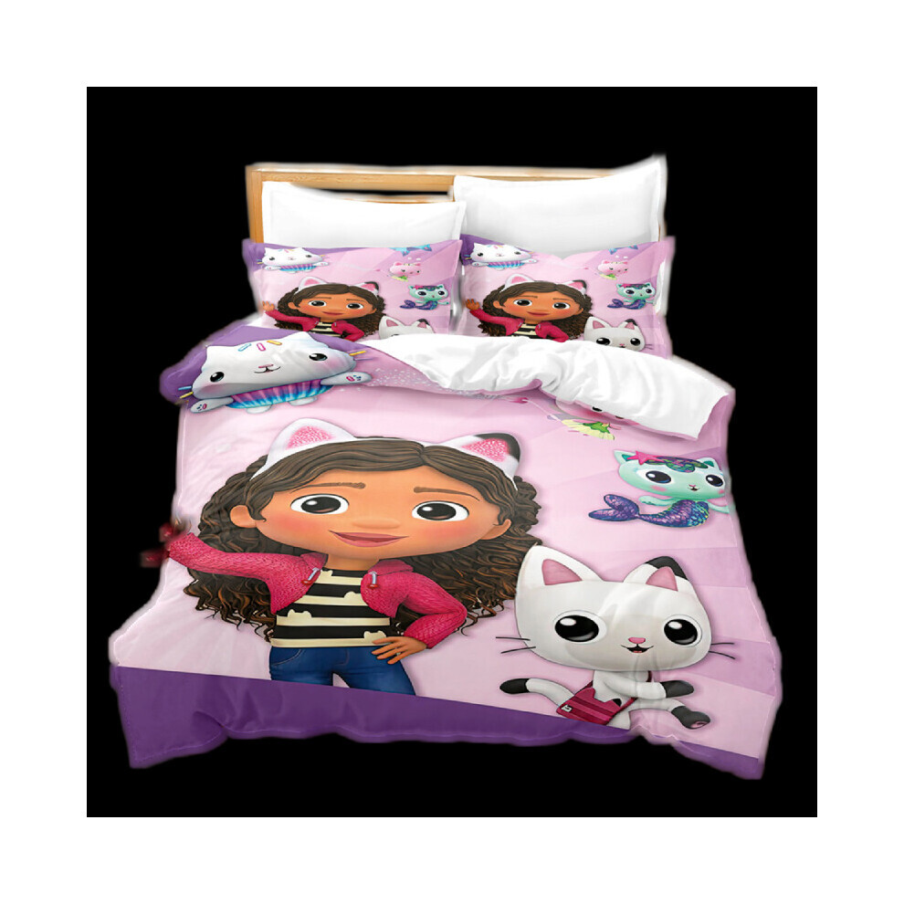 (Joyeux anniversaire - 220 x 240 cm/86,6 x 94,5 pouces) Ensemble de couette pour lit d'enfant 3 pièces