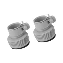 2PCS Pool Hose Adapter 1.25in to 1.5in Type B Pool Adapter Replacement Hose Adapter for 25009 Pumps Swimming Pool Saltwater System
