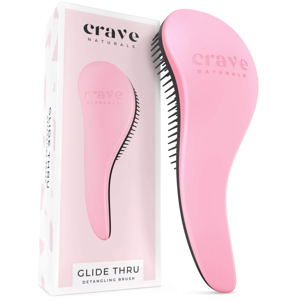 Lï¿½Ngtan Efter Natur Crave Naturals Biggie Glide Thru Detangling Brush - Detangler Hairbrus