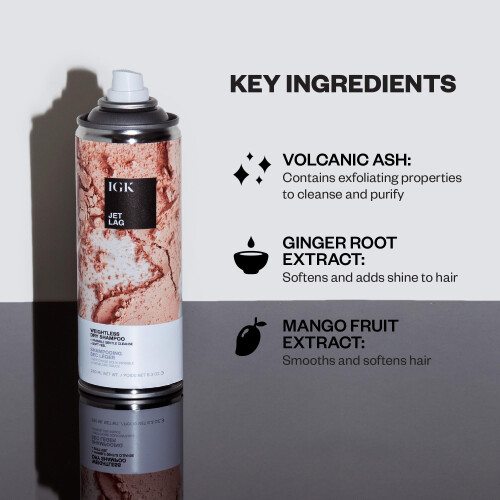 Shampoing sec invisible IGK JET LAG, 6,3 oz 2
