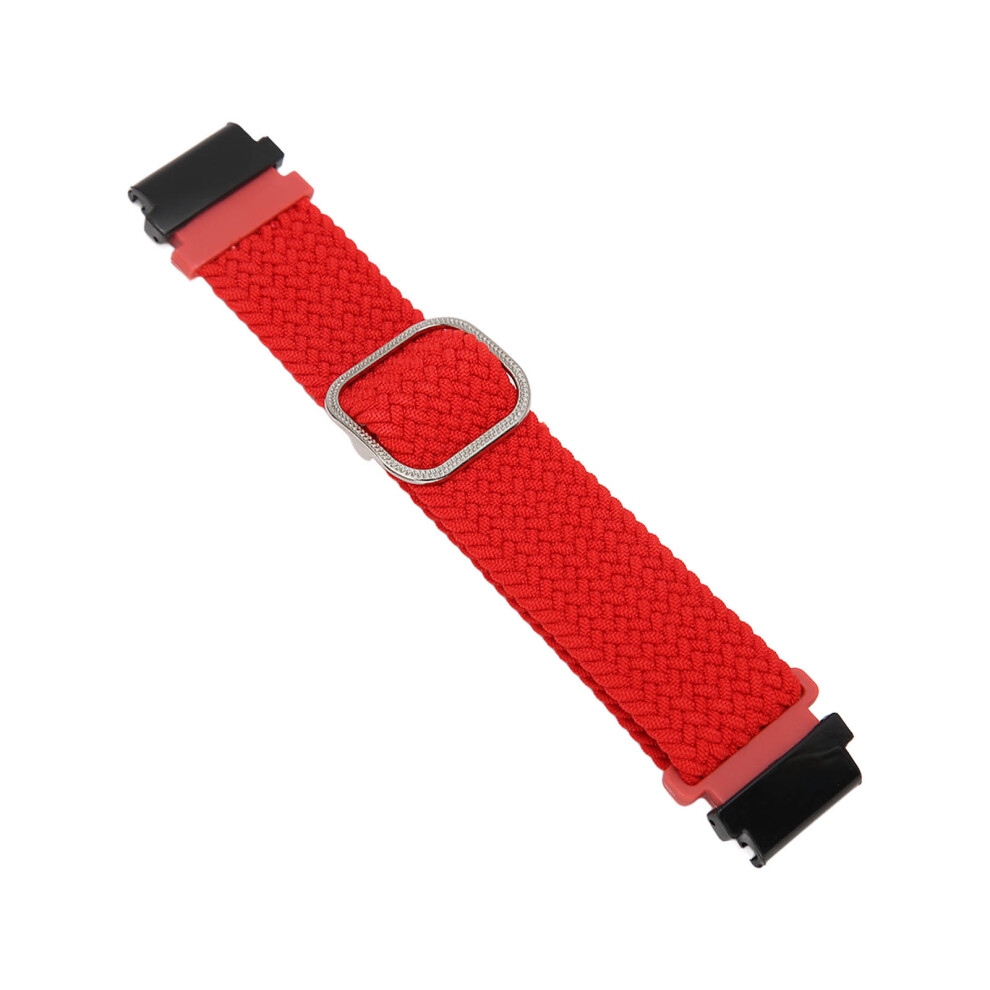 Watch Band Woven Nylon Size Adjustable Watchband Watch Strap For Garmin Fenix 7S 6S 5S Red 9371315204621