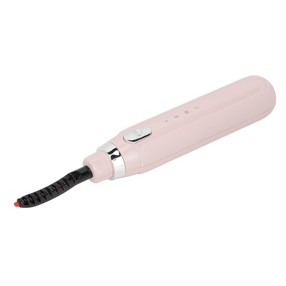 Pink Heated Eyelash Curler Professional Intelligent 3 Gears Temperature Rechargeable Electric Lash Curler