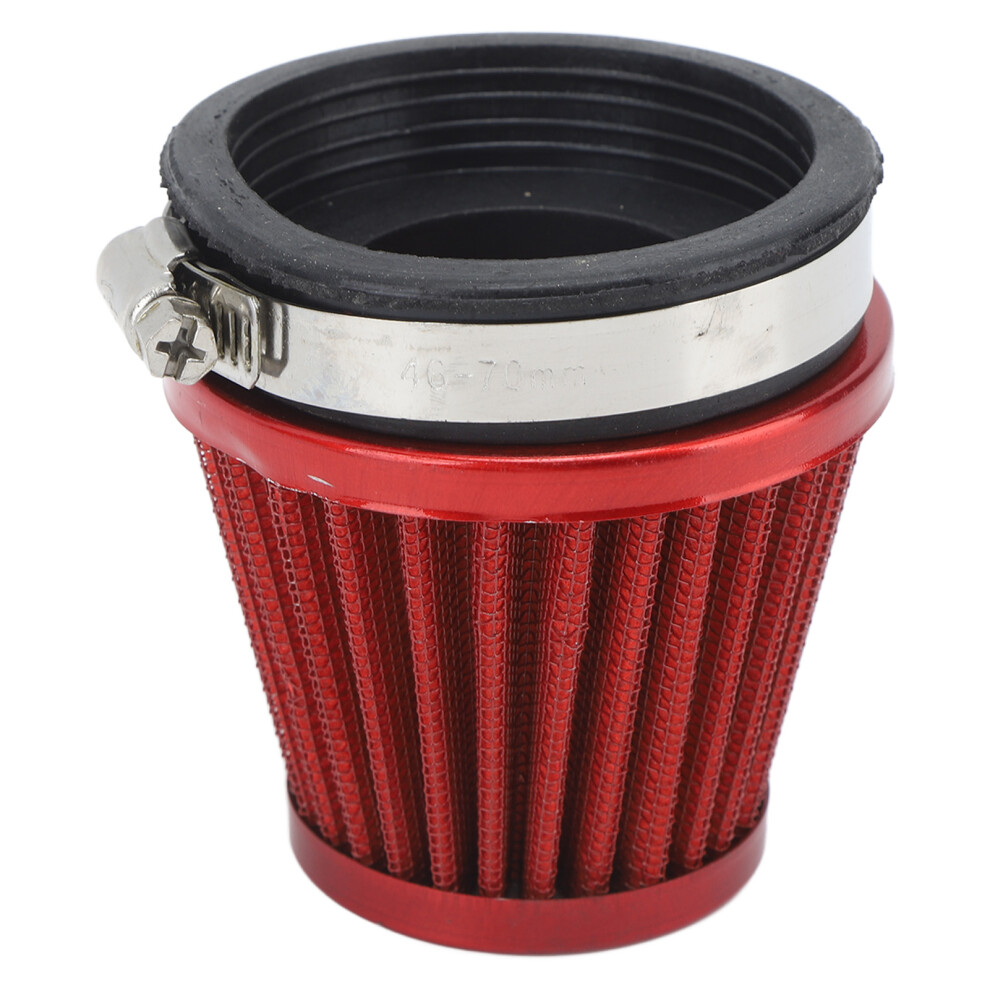 Air Filter Cleaner 60 Mm Clamp On Engine Protection Air Cleaner Intake Filter For Off Road Motorcycle Atv Quad Red 5031315215549