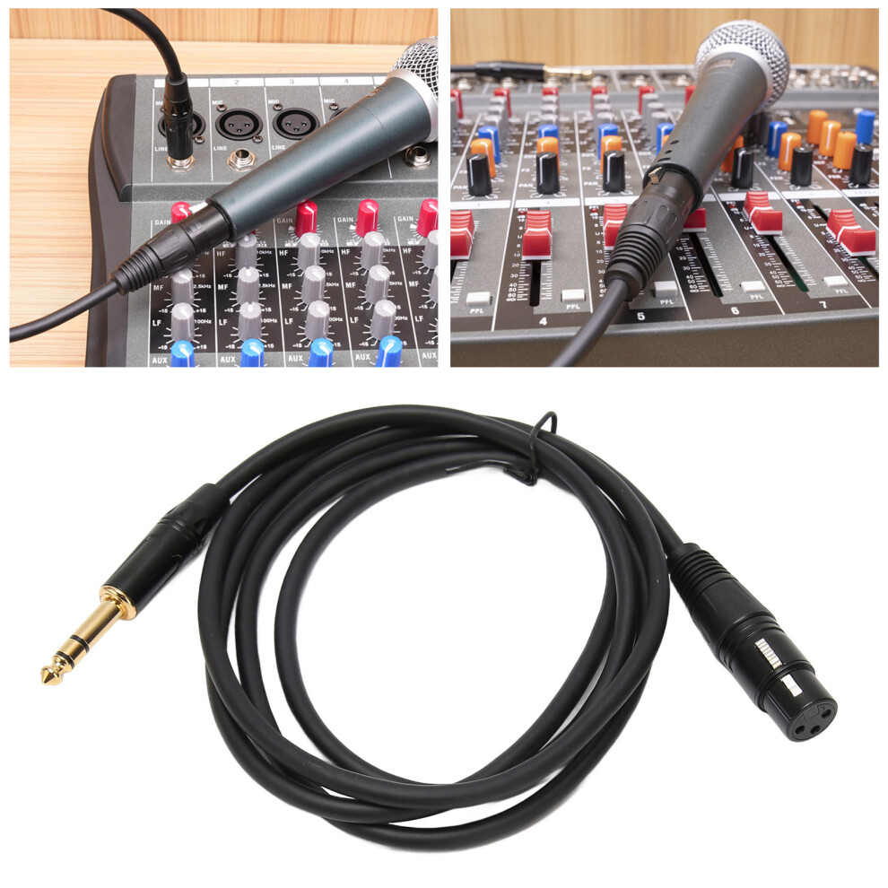 Xlr Female To 1/4 Trs Cable Heavy Duty Xlr 3Pin Female To 1/4 Inch 6.35Mm Trs Stereo Plug Balanced Interconnect Cable 3.0M/9.8Ft 8221315215510