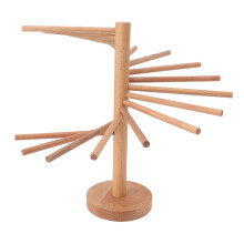 Collapsible Pasta Drying Rack 18 Bars Wooden Spaghetti Stand Dryer Pasta Noodle Making Rack for Kitchen