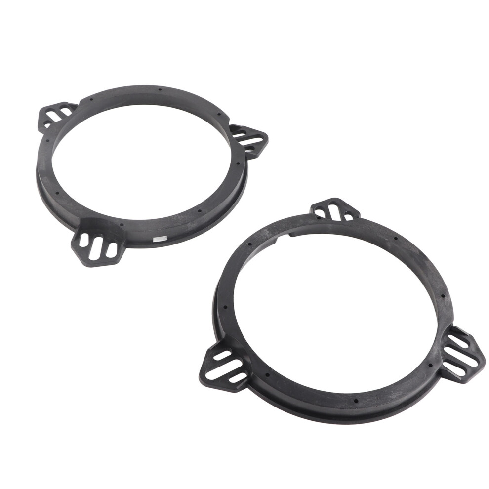 2Pcs Speaker Spacer Adapter Mount 6.5 Inch Door Speaker Adapter Spacer Rings Replacement For Subaru Impreza Forester Black 9331315218837