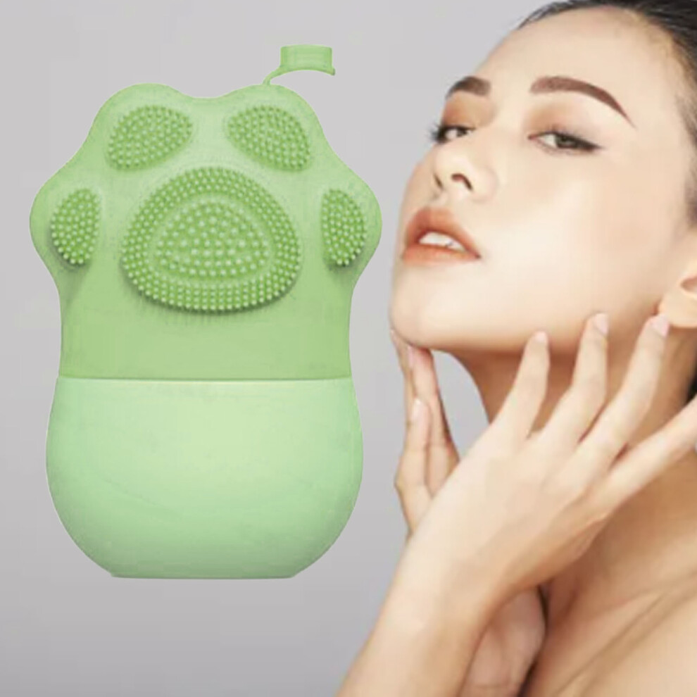 Green Cat Paw Ice Cube Face Roller Physical Cooling Blood Circulation Reduce Facial Pores Reusable Ice Roller For Face Beauty