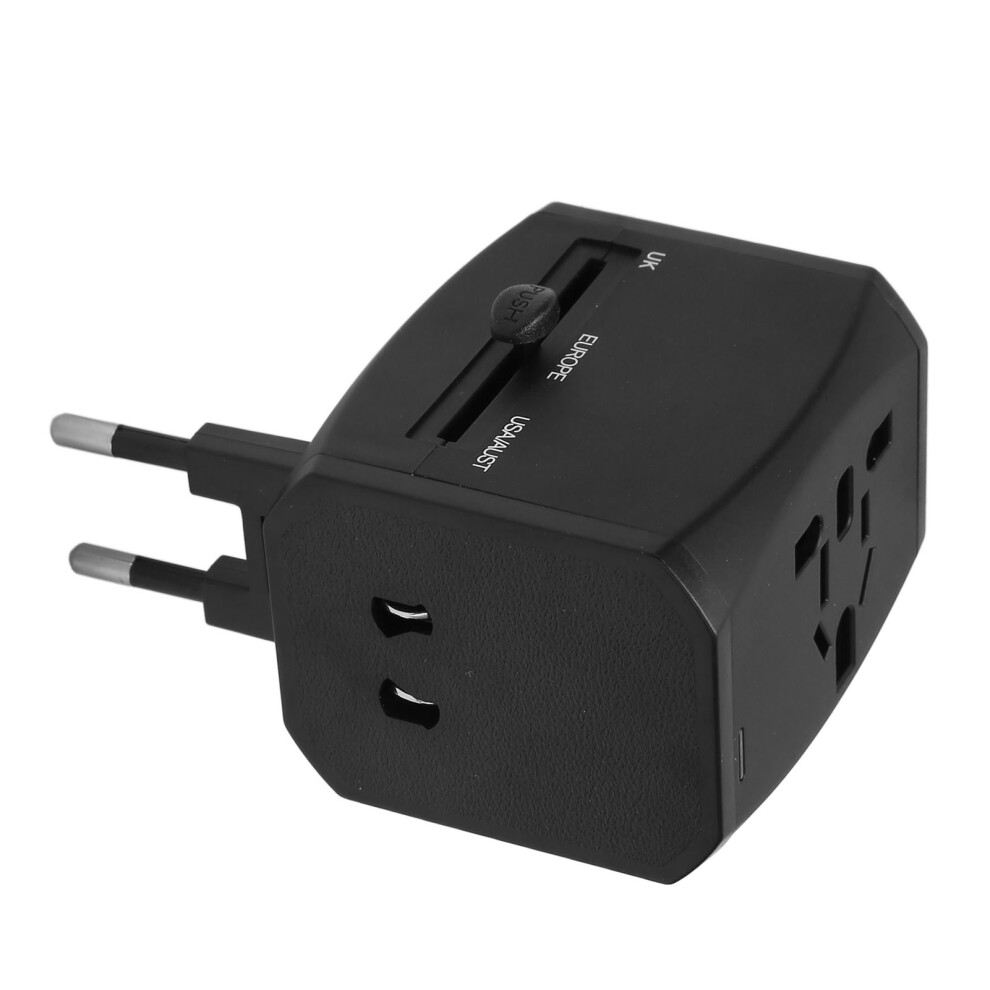 Universal Travel Power Adapter 6A 2xUSB3.0A USB C All in One Worldwide Adapter Wall Charger for