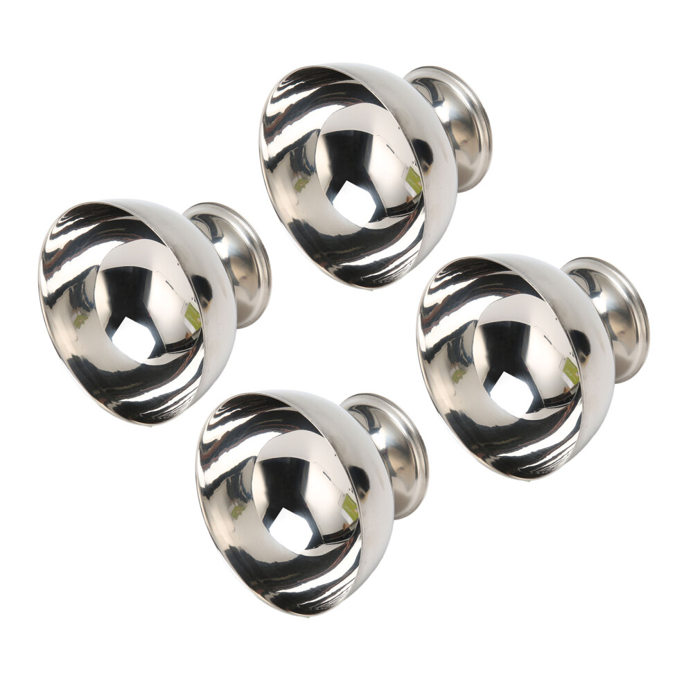 4pcs Ice Cream Footed Bowls Stainless Steel Reusable Dessert Cups Set for Sundae Fruit Snack Party-image-OPC-PHR5GZP-NEW