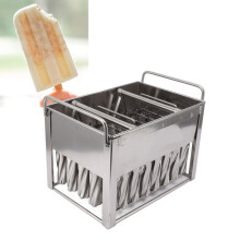 40Pcs Stainless Steel Ice Cream Mold Simple Cleaning 40 Cavities Ice Cream Bar Maker Mould for DIY 58ml