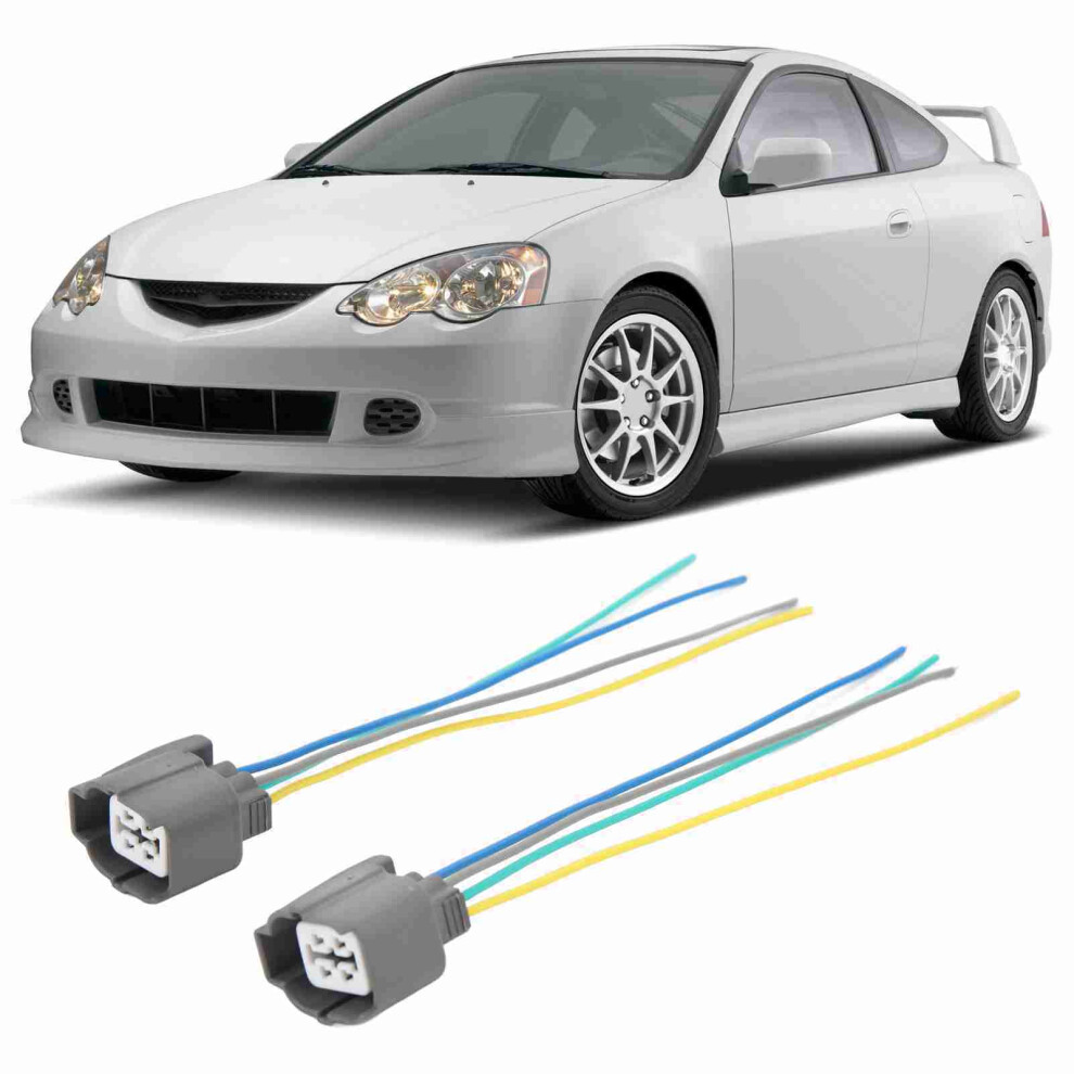 2Pcs O2 Sensor Connector 4Pin 6189Â0132 Oxygen Sensor Harness Pigtail For Acura Civic CrâV Accord 8731315233723