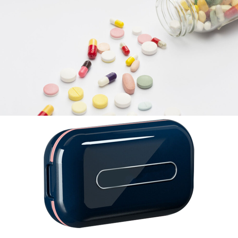 Tablet Cutter Splitter Flexible Clamping Dustproof Portable Medicine Box for Household Travel Blue-image-OPC-PHR5JCB-NEW