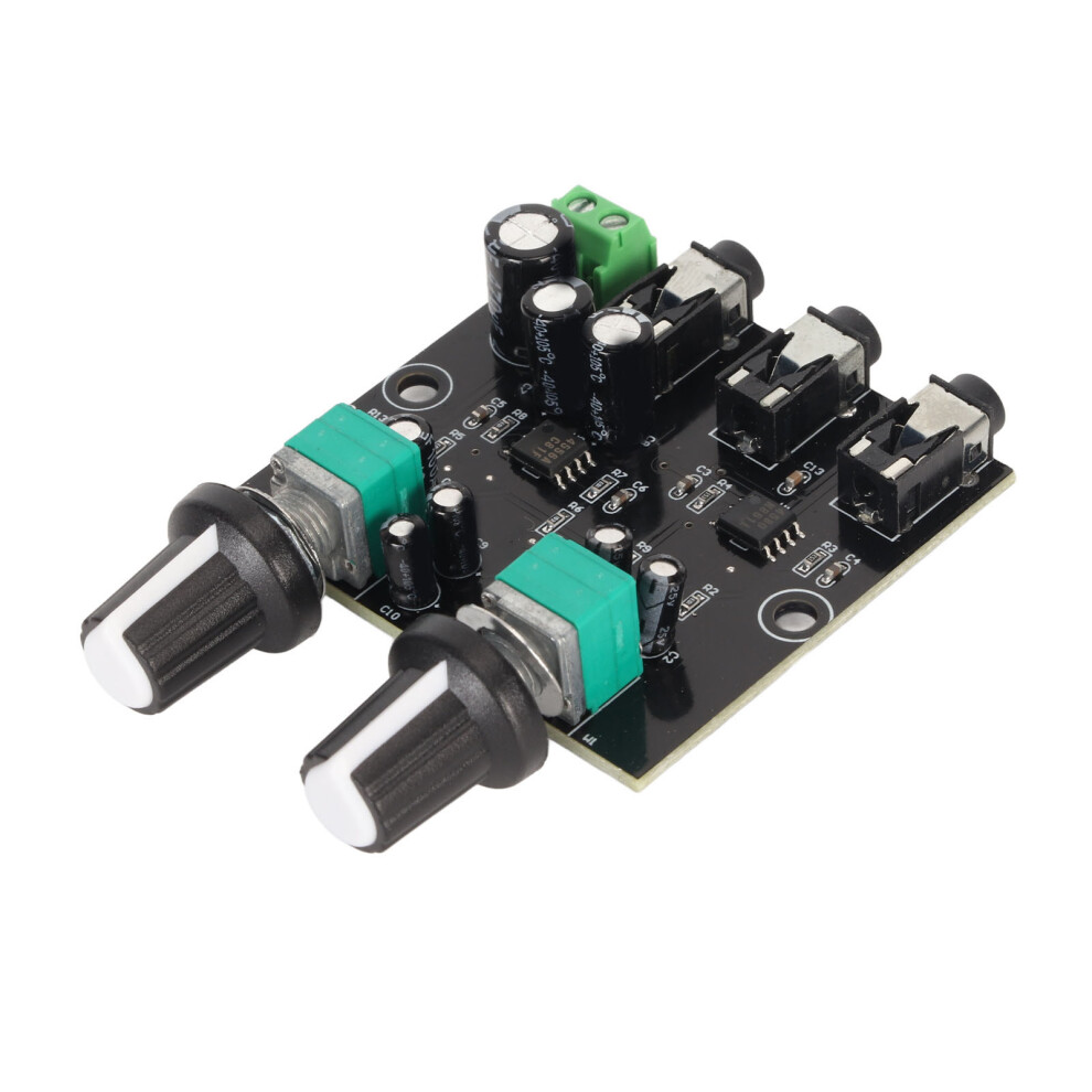 Stereo Sound Signal Mixer Board Module 2 Channel Input 1 Channel Output Headphone Amplifier Board Module Dc 5‑12V 9381315250146