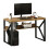 Homcom HOMCOM Computer Writing Desk K-Shaped Steel Leg Storage Shelf Home Office 9