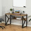 Homcom HOMCOM Computer Writing Desk K-Shaped Steel Leg Storage Shelf Home Office 1