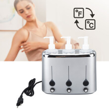 Massage Oil Warmer 3 Bottle Adjustable Temperature Lotion Cream Heated for Beauty Salon SPA Supply
