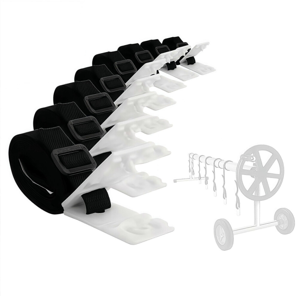 Swimming Pool Reel For Covers 300-570 Cm(Only Includes 8 Clips)