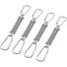 Heavy Duty 4PCs Awning Tension Spring Set, Alloy Sun Shade Sail Fixing Kit for Camping Beach Tent - HK619