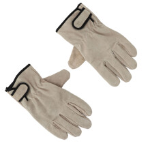 Cowhide Leather Gloves Durable Insulation Leather Gloves BBQ Camping Driving Gloves for Welding Wood Cutting