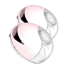 2PCS Hands Free Breast Pump Wearable Electric Breast Pump Lightweight with LED Display 4 Modes & 12 Levels