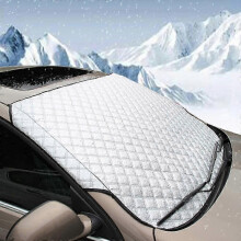 Housse de pare-brise de voiture – Robuste, résistante aux UV, à la neige et à la glace – Ajustement universel pour voitures et SUV