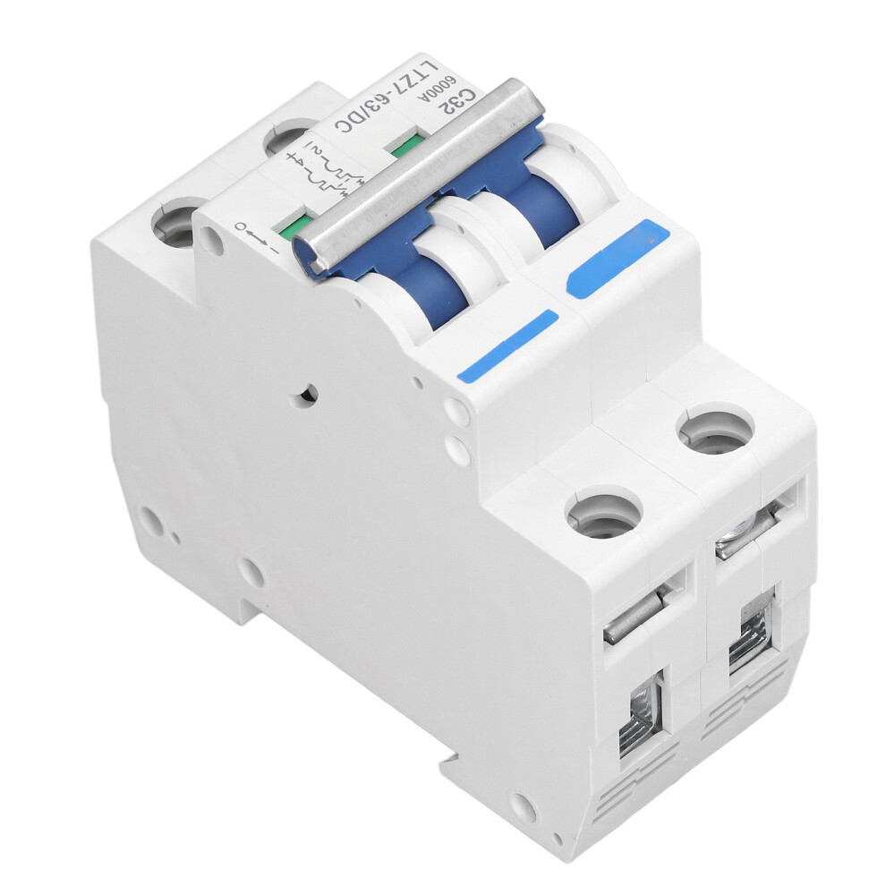 Dc Miniature Circuit Breaker 2 Pole 1000V 32A Din Rail Mount Pv System Isolator Disconnect Switch 7891315263128