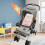 Stroller Cooler Pad Cute Pattern Stroller Cooling Bamboo Mat Breathable Universal Seat Pad Rabbit 4