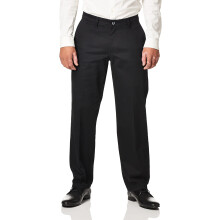 Lee Mens Total Freedom Stretch Relaxed Fit Flat Front Pant, Zwart, 36B x 30L