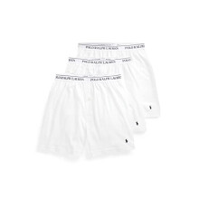 Polo Ralph Lauren Classic Fit Cotton Knit Boxers White/Cruise Navy Medium