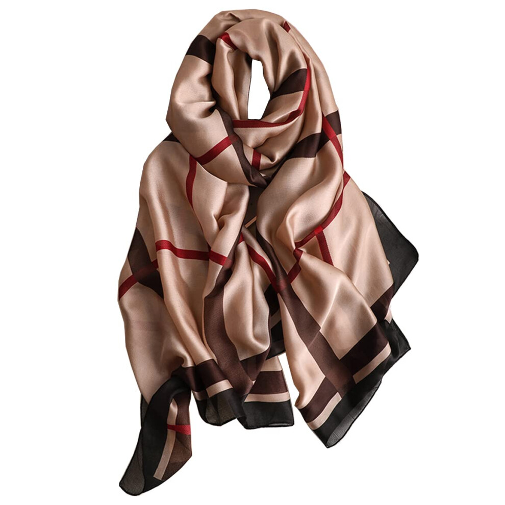 Myneiyi Modeschals Schal Seidengef?Hl Schal Seiden?Hnliche Schals Lon-image