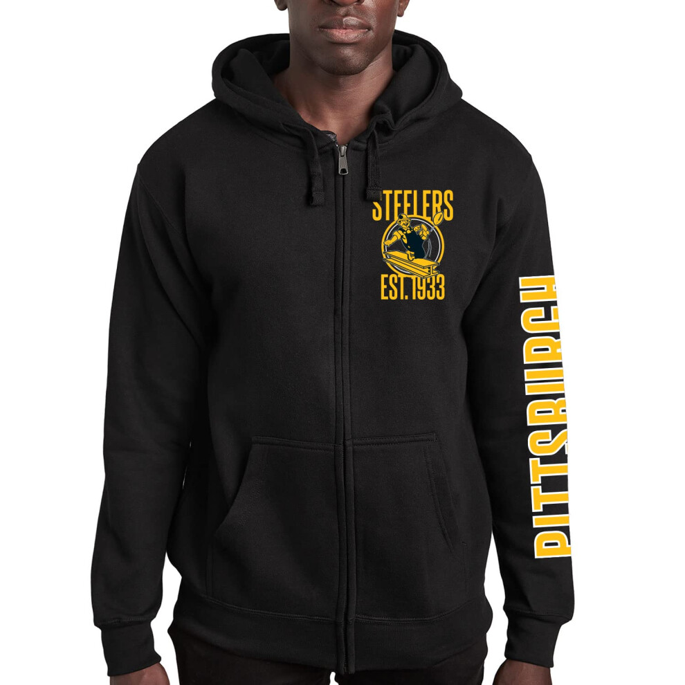 Junk Food Clothing x NFL - Pittsburgh Steelers - MVP Zip Hoodie - Unis-image-OPC-PFKYVFP-NEW