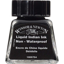 Winsor & Newton Tekeninkt 14ml Fles Vloeibare Indiase Inkt