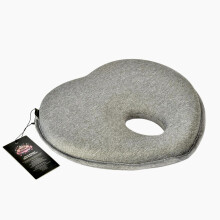 Almohada de apoyo para la cabeza del bebé, previene la cabeza plana, cojín en forma de corazón, espuma viscoelástica supersuave