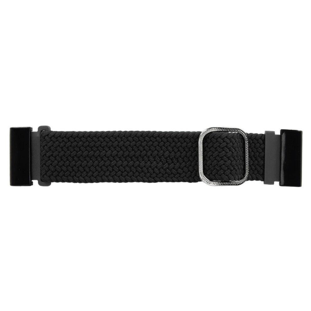 22Mm Braided Watch Band 26Mm Buckle Adjusted Stretchy Buckle Closure Braided Replacement Strap For Fenix 7X Black 7611315276733