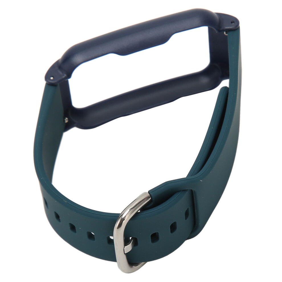 Watch Band With Case 20Mm Waterproof Soft Silicone Adjustable Size Lightweight For Oppo Free Midnight + Shell Blue 4691315276509