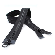 YKK Vislon 2-Way Ζipper, 30", Μαύρο