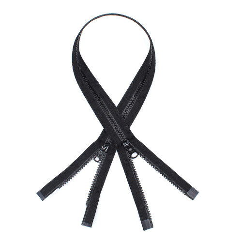 YKK Vislon 2-Way Ζipper, 30", Μαύρο 2